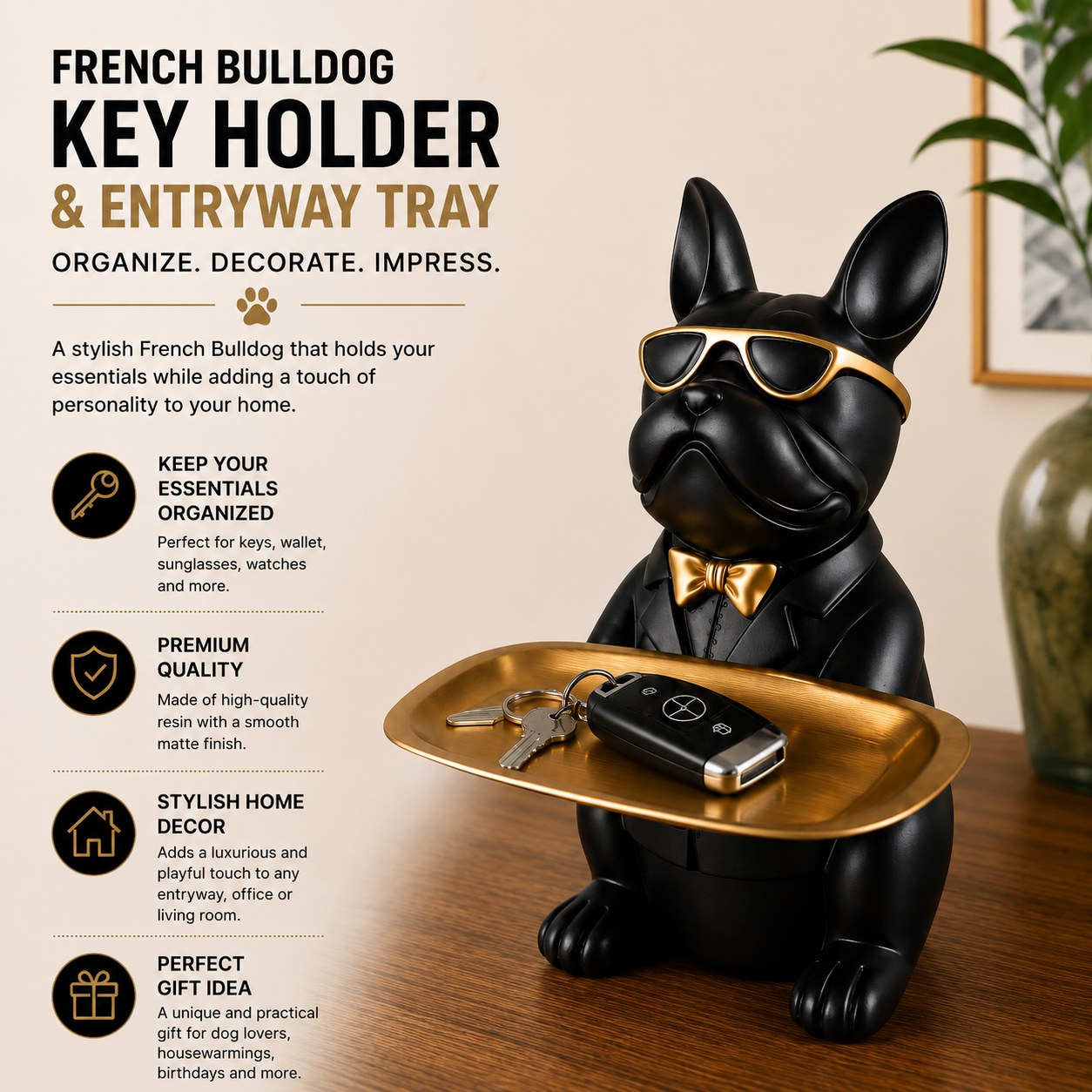 Frenchie Butler Tray